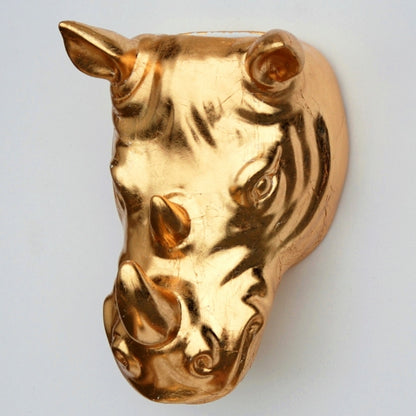 RHINO Gold Gilded Indoor/Outdoor Wall Planter