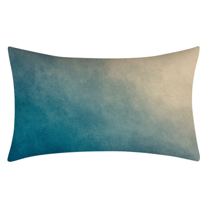 Teal Home Decor Cushion Lumbar Pillowcase