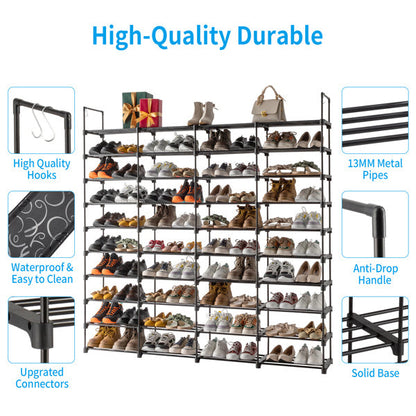 10 Tiers Shoe Rack Storage Organizer Shoe Shelf Organizer for Entryway