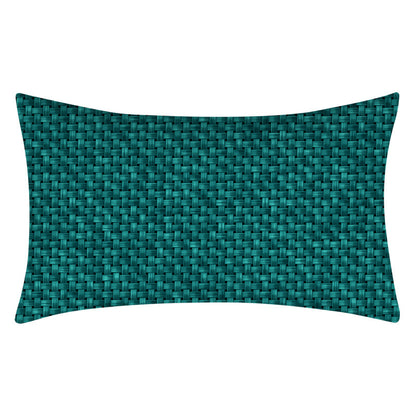 Teal Home Decor Cushion Lumbar Pillowcase