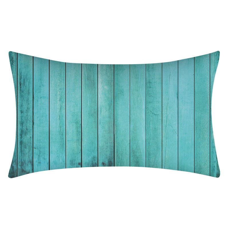 Teal Home Decor Cushion Lumbar Pillowcase