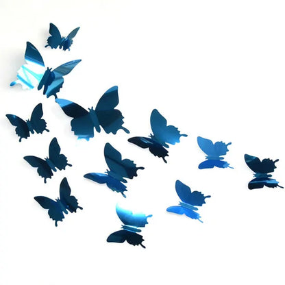 Mirror Wall 3D Butterflies Mirror  Sticker