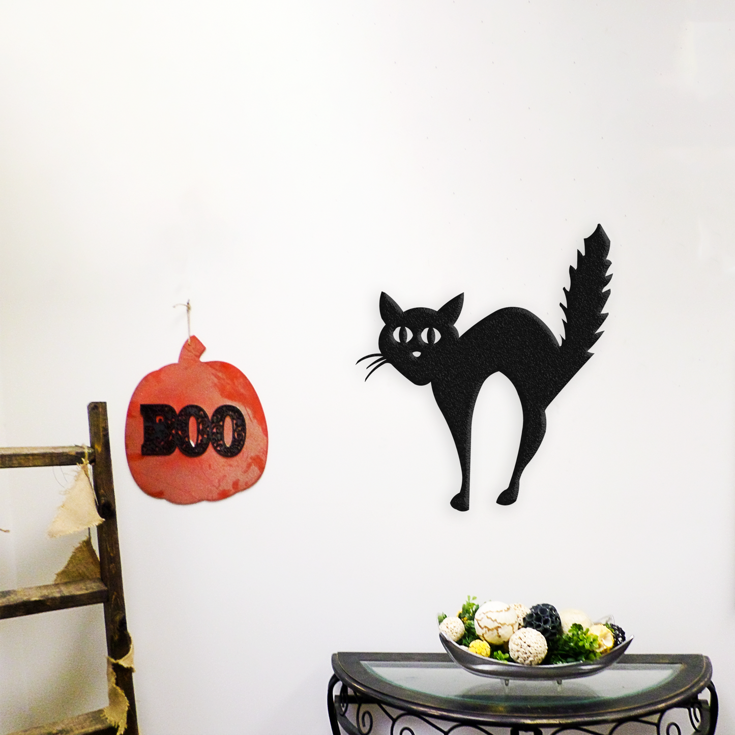 Frightened Cat - Metal Wall Art