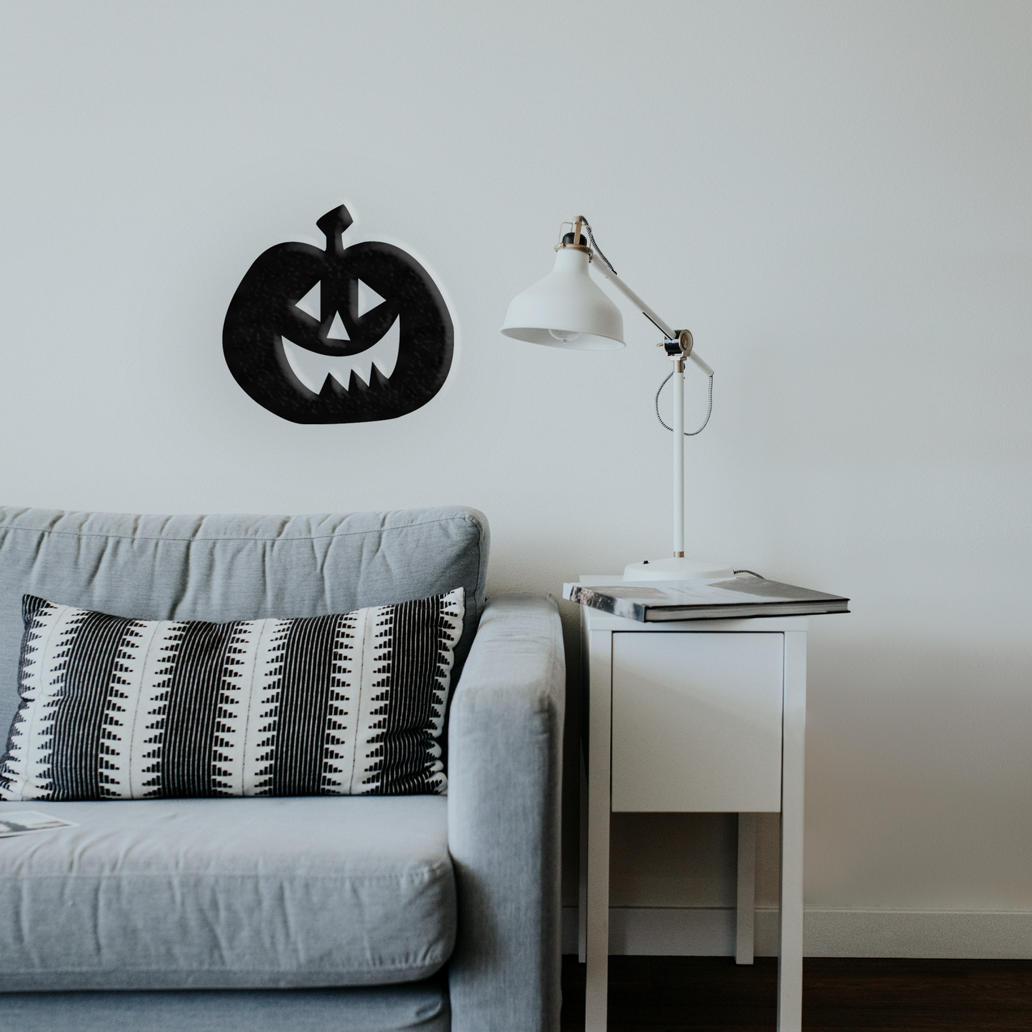 Happy Pumpkin - Metal Wall Art