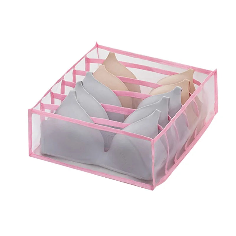 7-Grid Foldable Drawer Organizer for Dorm Closet