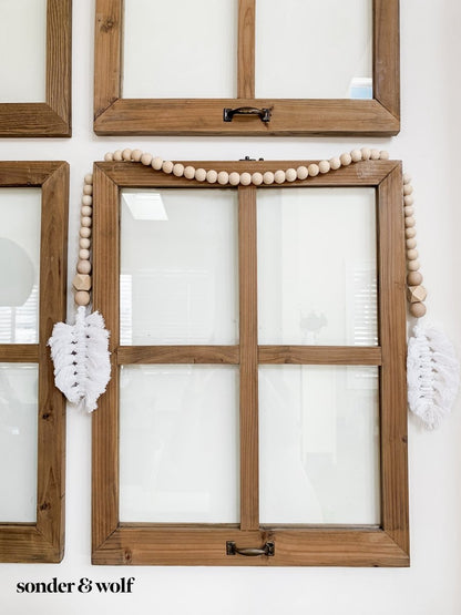 Macrame Feather Bead Garland