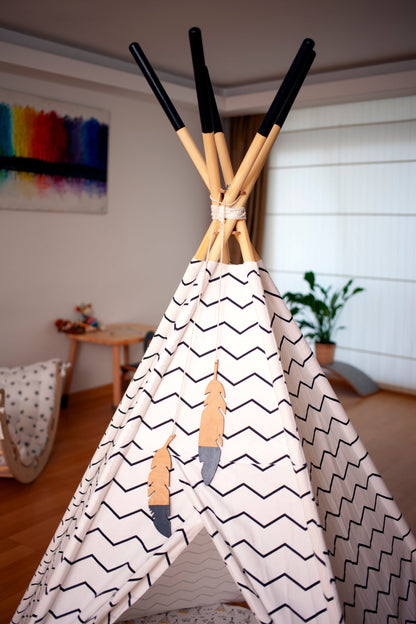 XL Teepee Tent and Play Mat Set