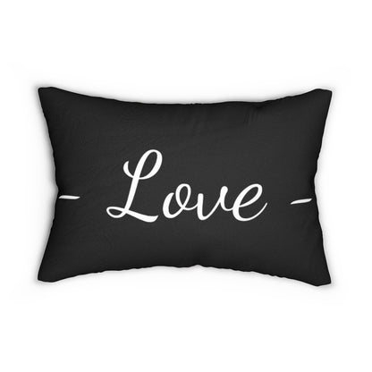 Decorative Throw Pillow - Double Sided Sofa Pillow / Love - Beige