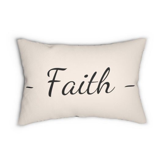 Decorative Throw Pillow - Double Sided Sofa Pillow / Faith - Beige