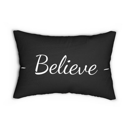 Decorative Throw Pillow - Double Sided Sofa Pillow / Believe - Beige