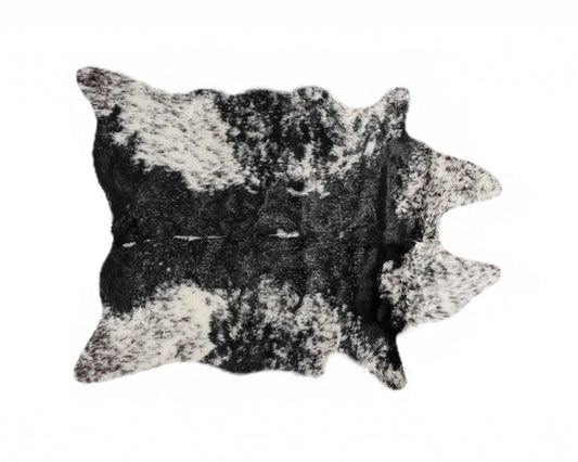 S&P Black White Animal Print Area Rug