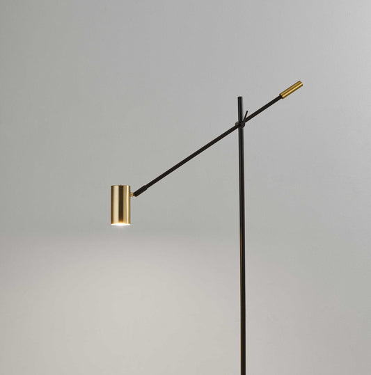 63" Black Task Floor Lamp