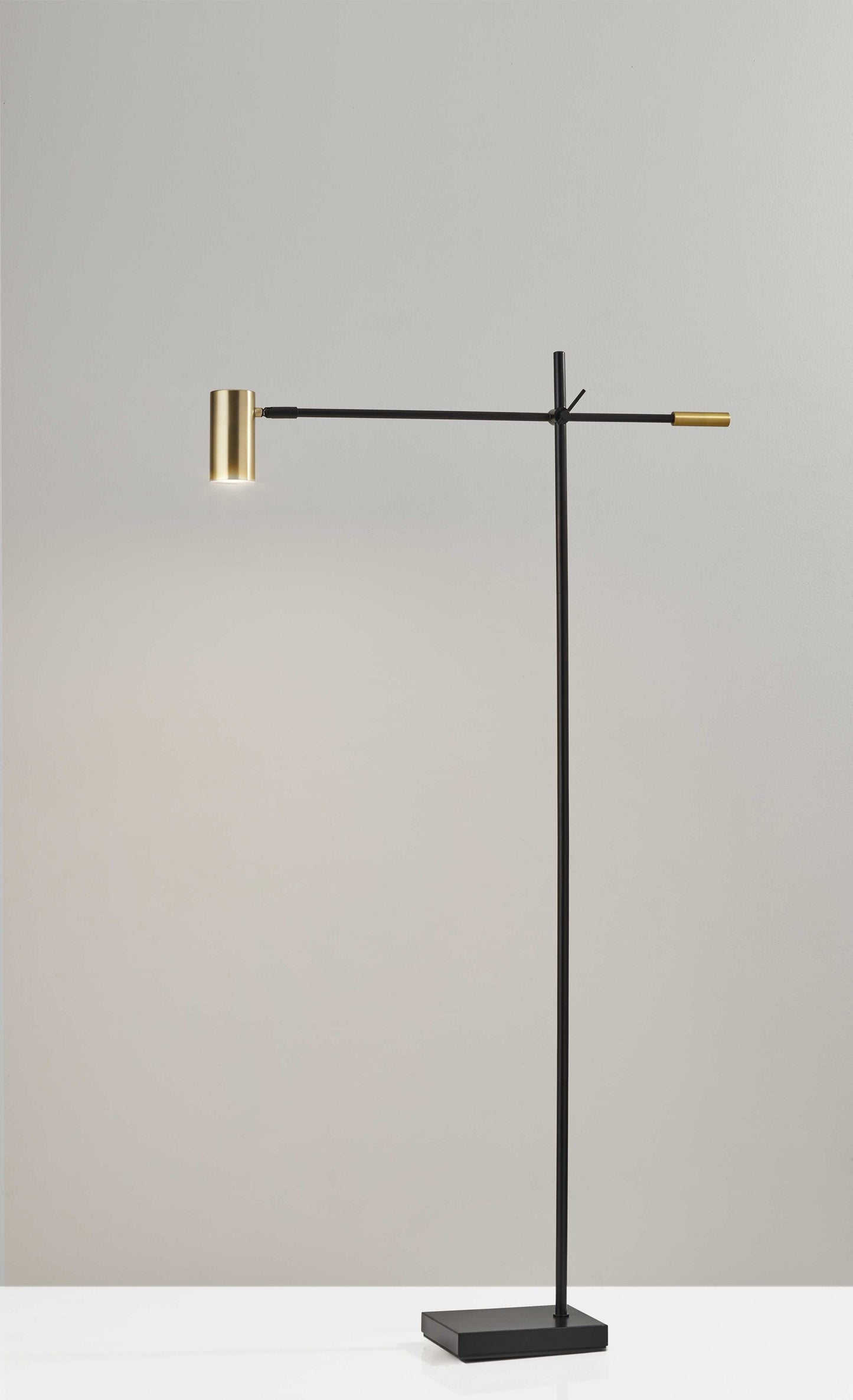 63" Black Task Floor Lamp