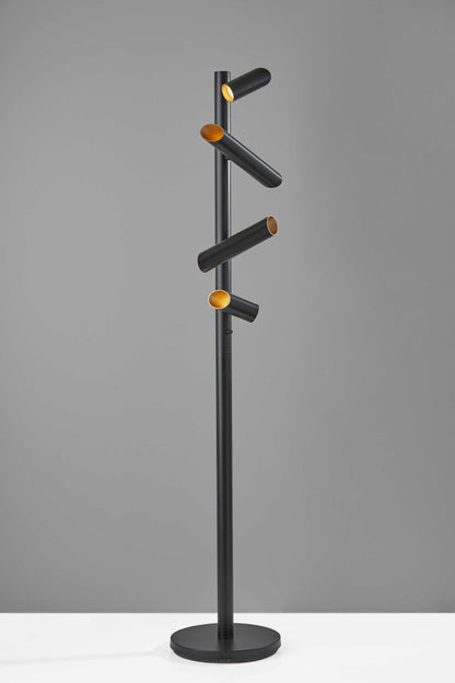 This Way That Way Black Metal Led Floor Lamp