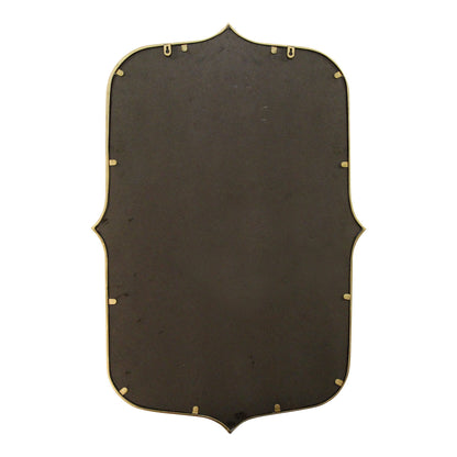 Antiqued Gold Scallop Framed Mirror