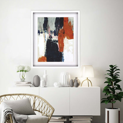 Orange Crush II White Shadowbox Print Wall Art