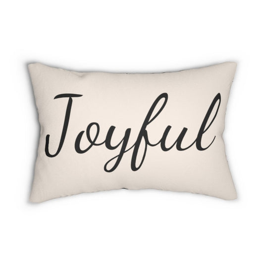 Decorative Throw Pillow - Double Sided Sofa Pillow / Joyful - Beige