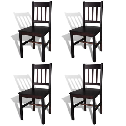 Dining Chairs 6 pcs White Pinewood