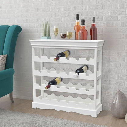 Wine Cabinet White 27.6"x8.9"x27.8" MDF