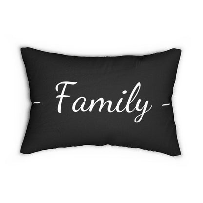 Decorative Throw Pillow - Double Sided Sofa Pillow / Family - Beige