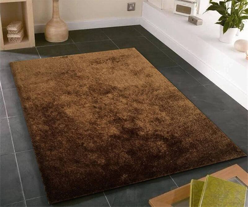 Fuzzy Brown Area Rug