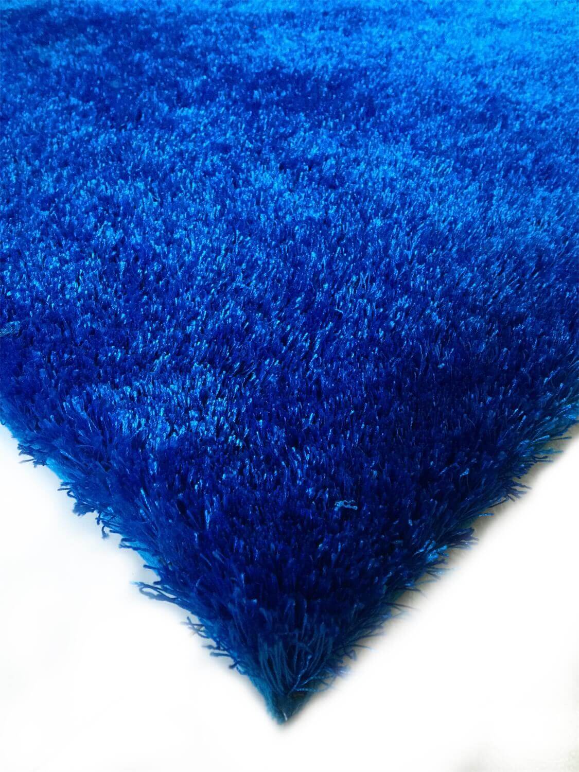 Fuzzy Electro Blue Area Rug