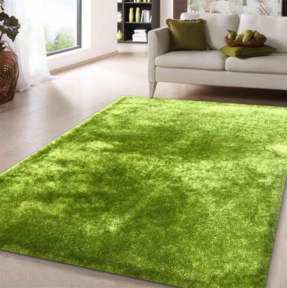 Fuzzy Lime Area Rug