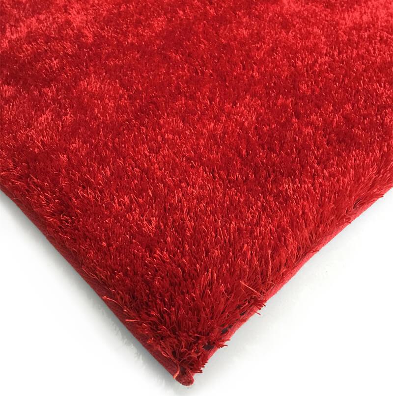 Fuzzy Red Area Rug