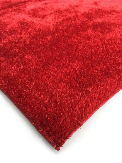 Fuzzy Red Area Rug