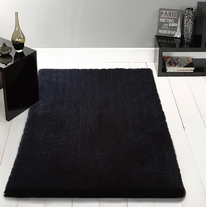 Chubby Black Area Rug