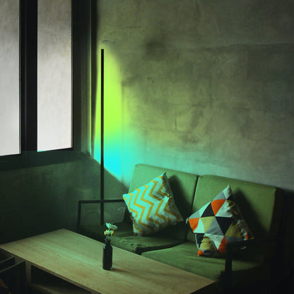 Corner Floor Lamp, Minimalist RGB LED Light