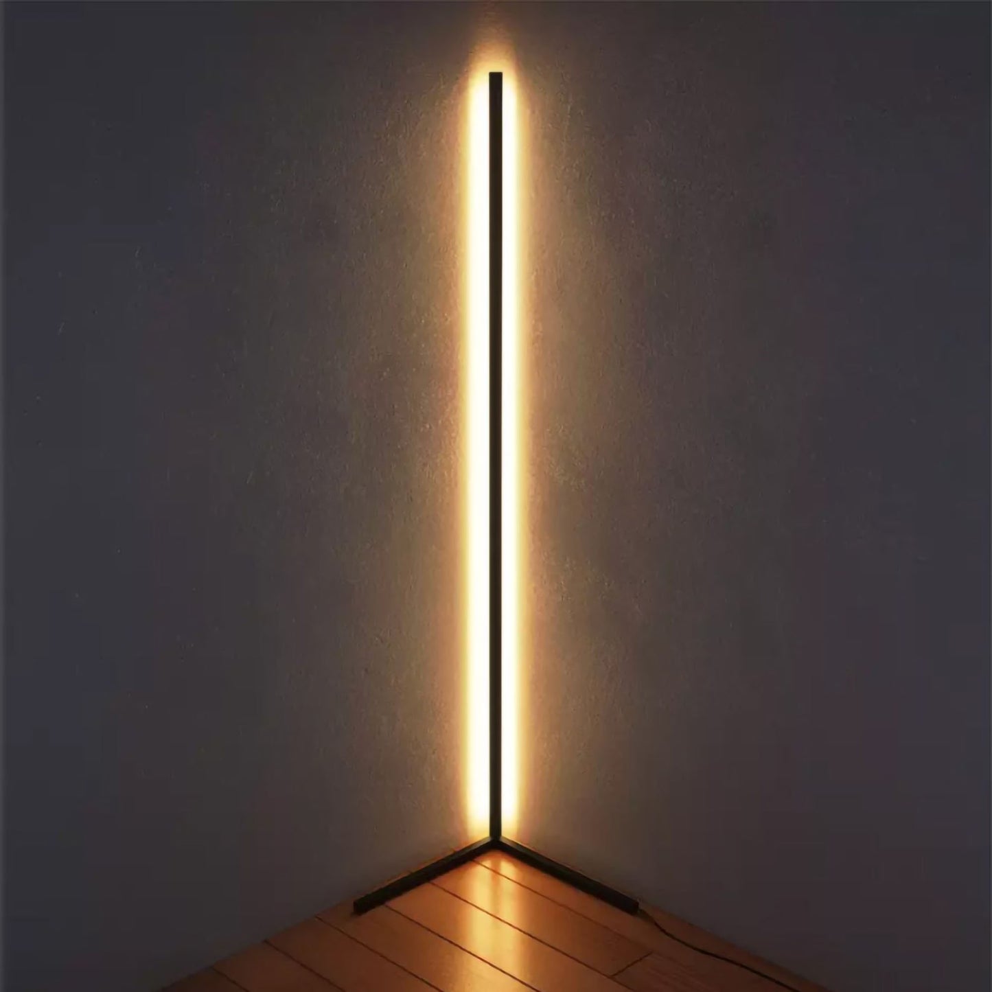 Corner Floor Lamp, Minimalist RGB LED Light