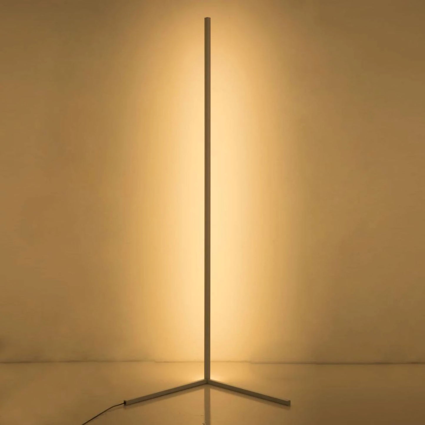 Corner Floor Lamp, Minimalist RGB LED Light