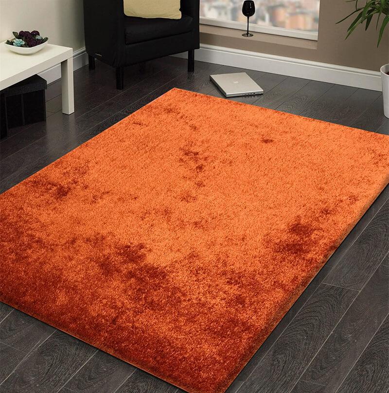 Fuzzy Rust Area Rug