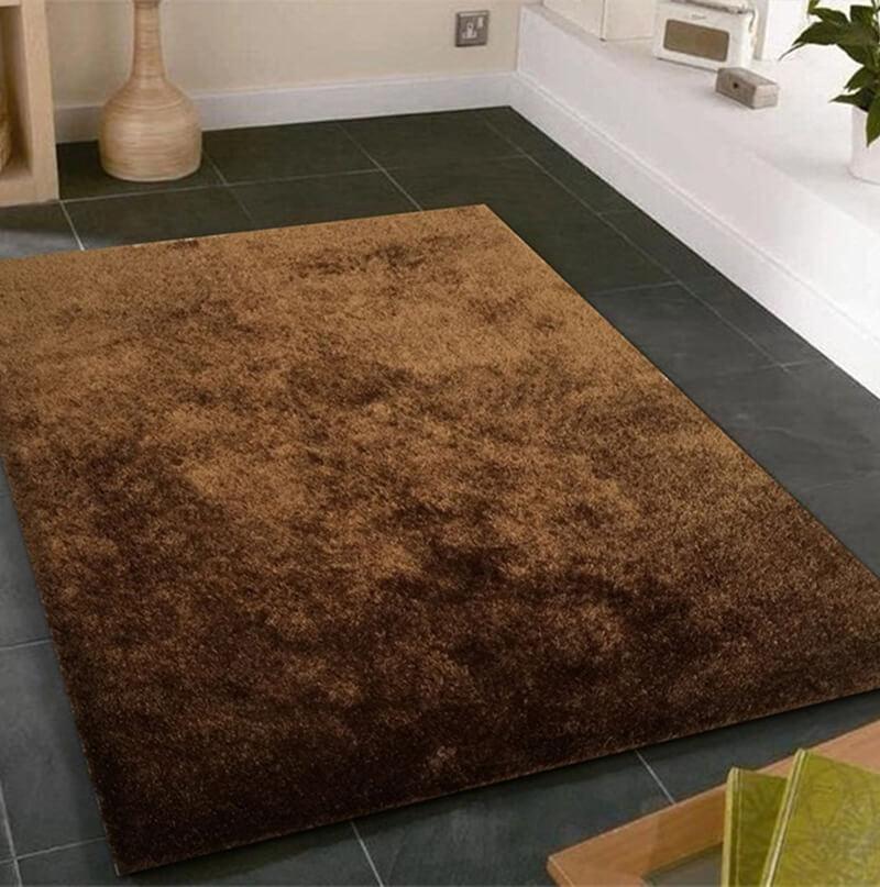 Fuzzy Brown Area Rug