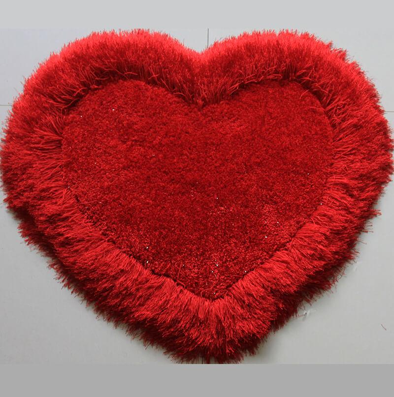 Red Heart Decorative Area Rug