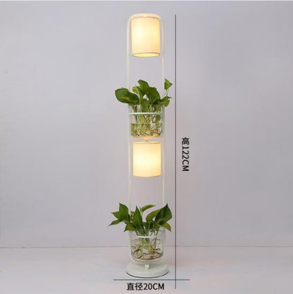 Modern glass floor lamp