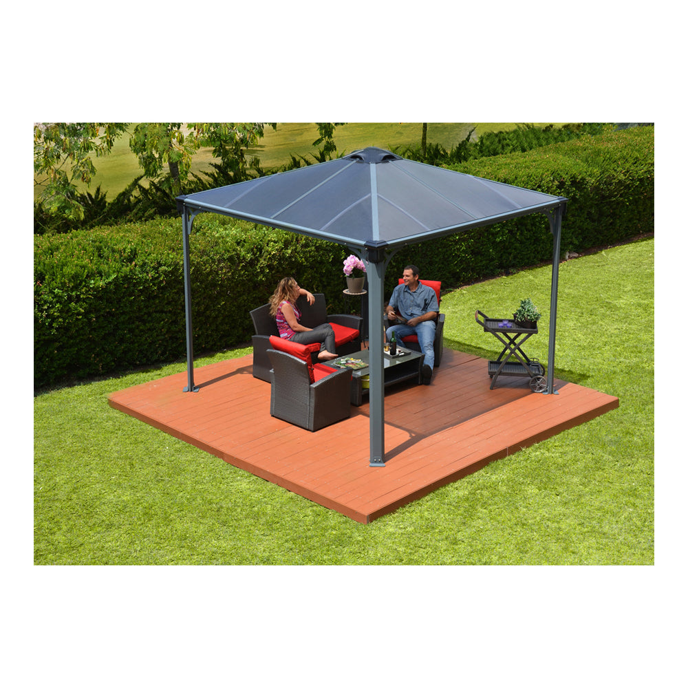 Palram Palermo 3000 Gazebo 10 x 10 Gray