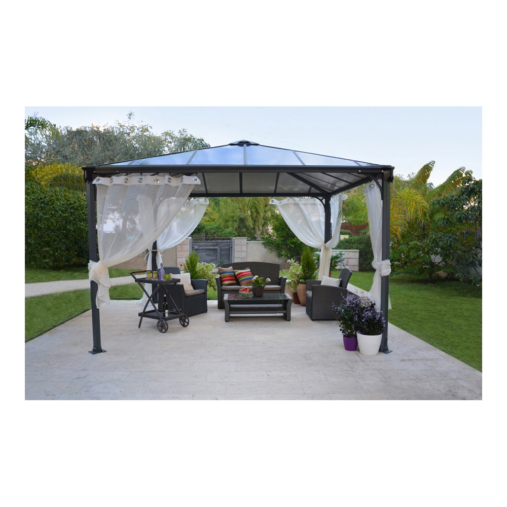 Palram Palermo 3600 Gazebo 12 x 12 Gray