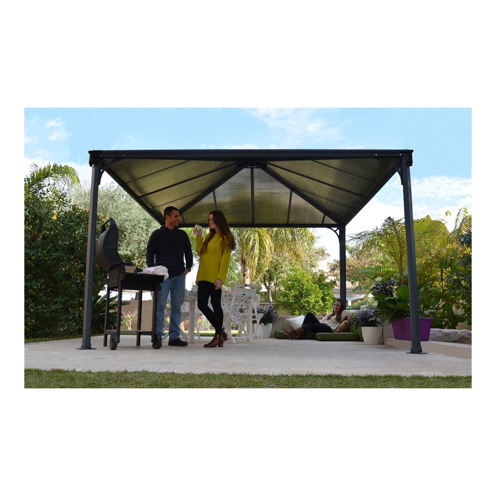 Palram Palermo 3600 Gazebo 12 x 12 Gray