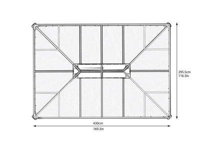 Palram Martinique Gazebo - 10' x 14'