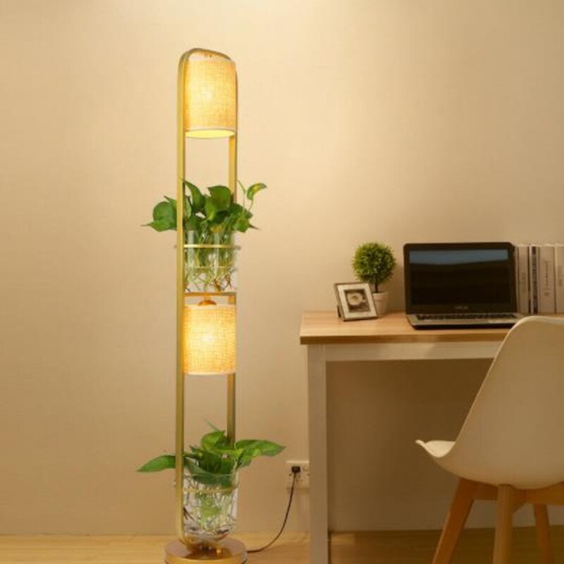 Modern glass floor lamp