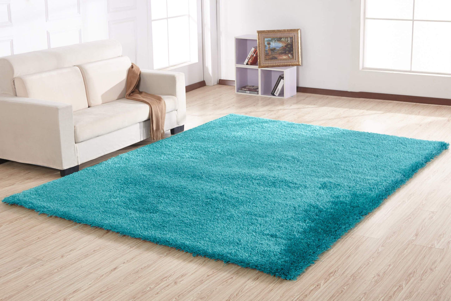 Chubby Turquoise Area Rug