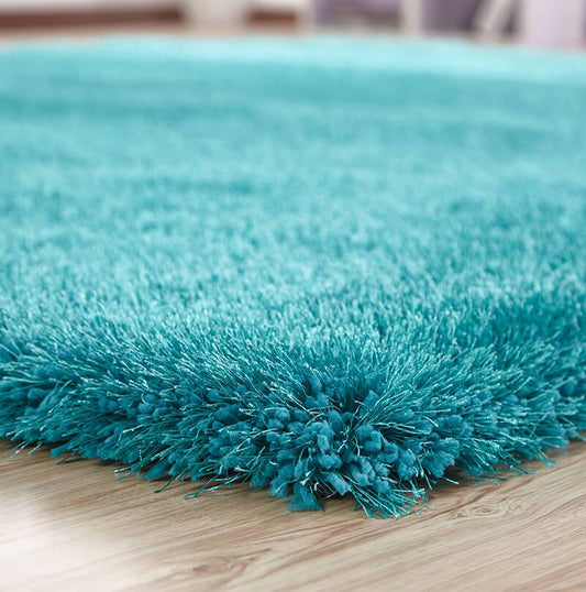 Chubby Turquoise Area Rug