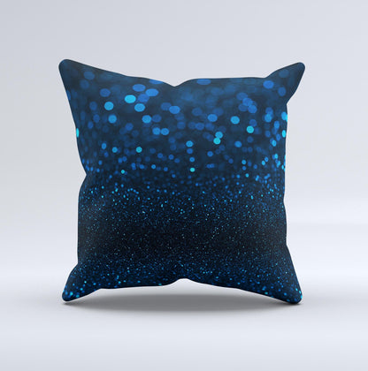 The 50 Shades of Unfocused Blue ink-Fuzed Decorative Throw Pillow