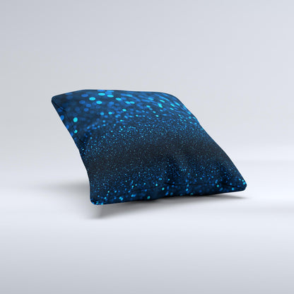 The 50 Shades of Unfocused Blue ink-Fuzed Decorative Throw Pillow