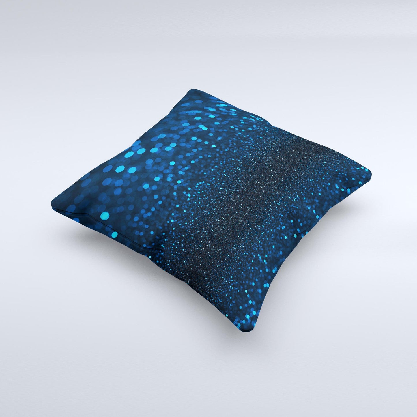 The 50 Shades of Unfocused Blue ink-Fuzed Decorative Throw Pillow