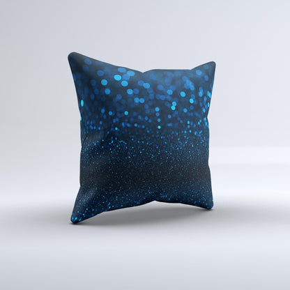 The 50 Shades of Unfocused Blue ink-Fuzed Decorative Throw Pillow