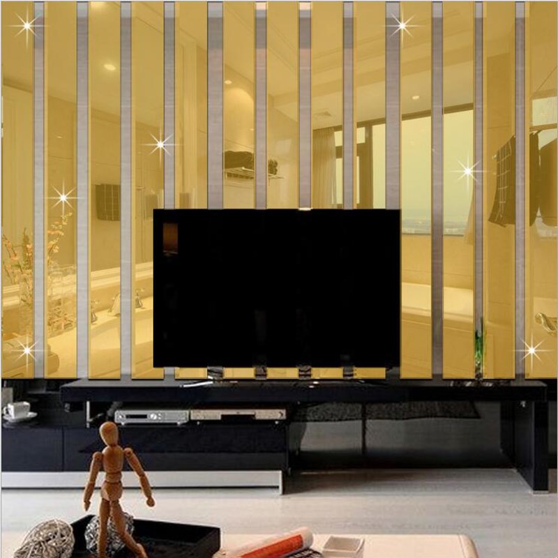 Mirror Wall Stickers 10Pcs 3D