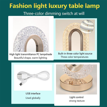 Luxury Crystal Led Table Lamp